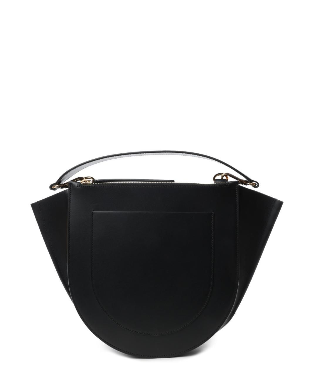 WANDLER Черная кожаная сумка через плечо, фото 4