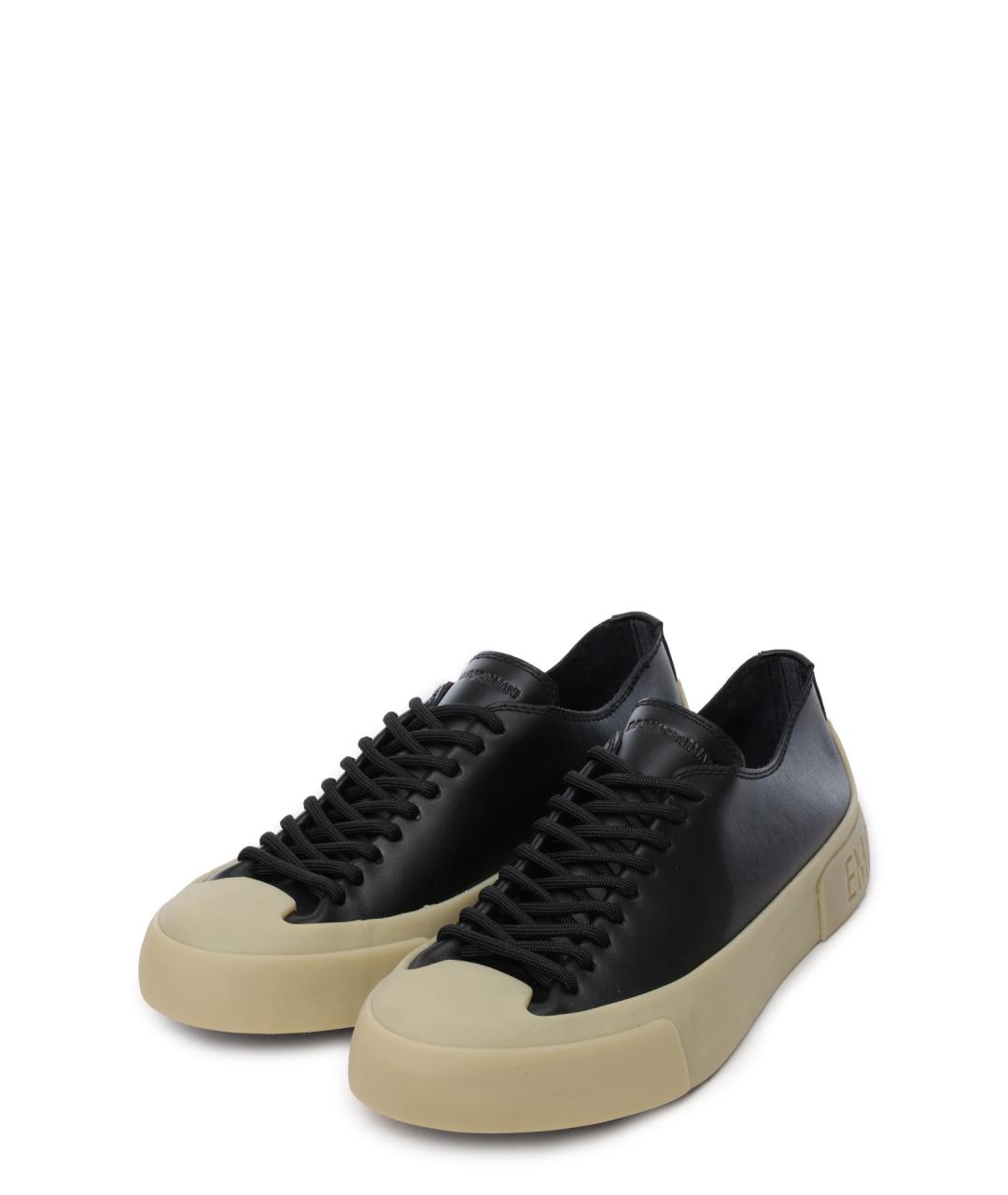 EMPORIO ARMANI Кожаные кеды, фото 2