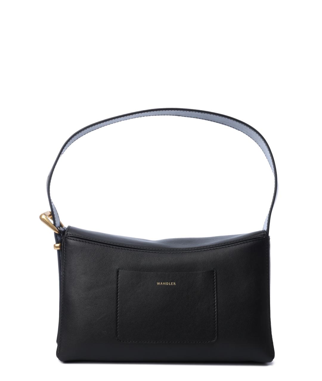 WANDLER Черная кожаная сумка через плечо, фото 3