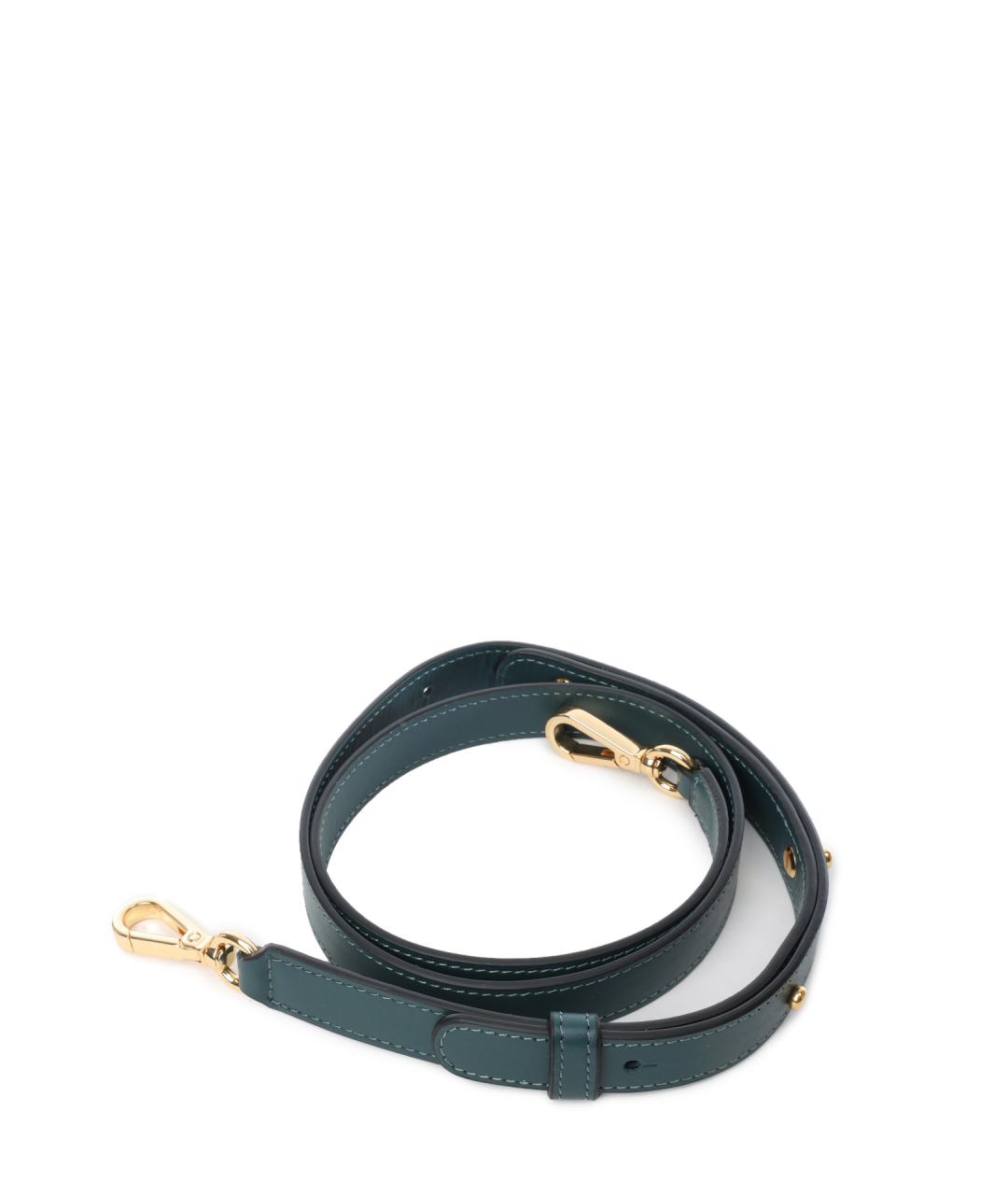 WANDLER Бирюзовая кожаная сумка с короткими ручками, фото 6