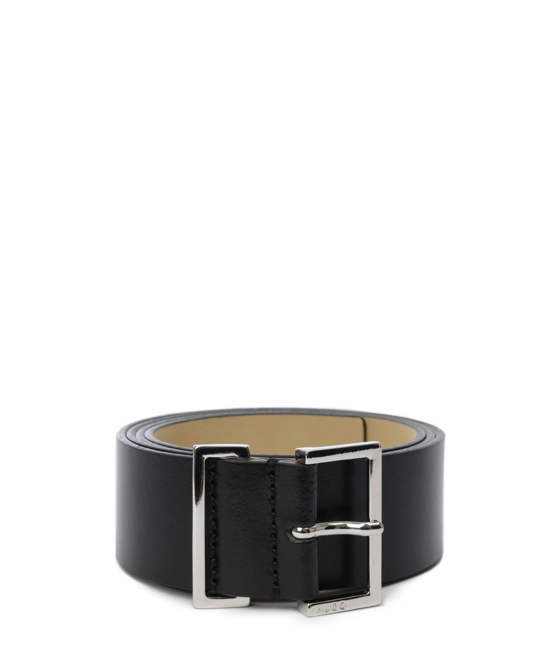 HUGO Черный ремень, фото 1