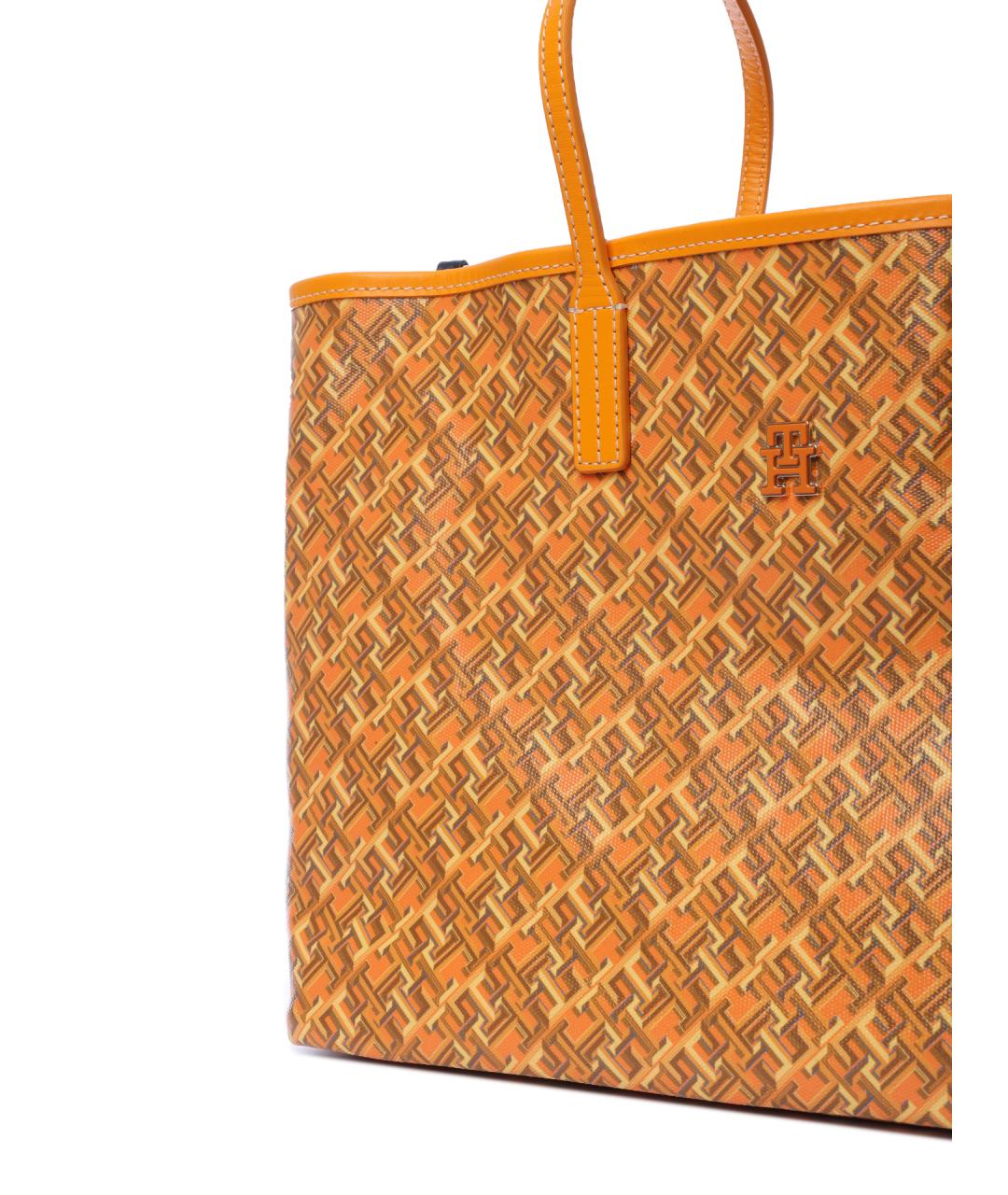 TOMMY HILFIGER Оранжевая сумка тоут, фото 5