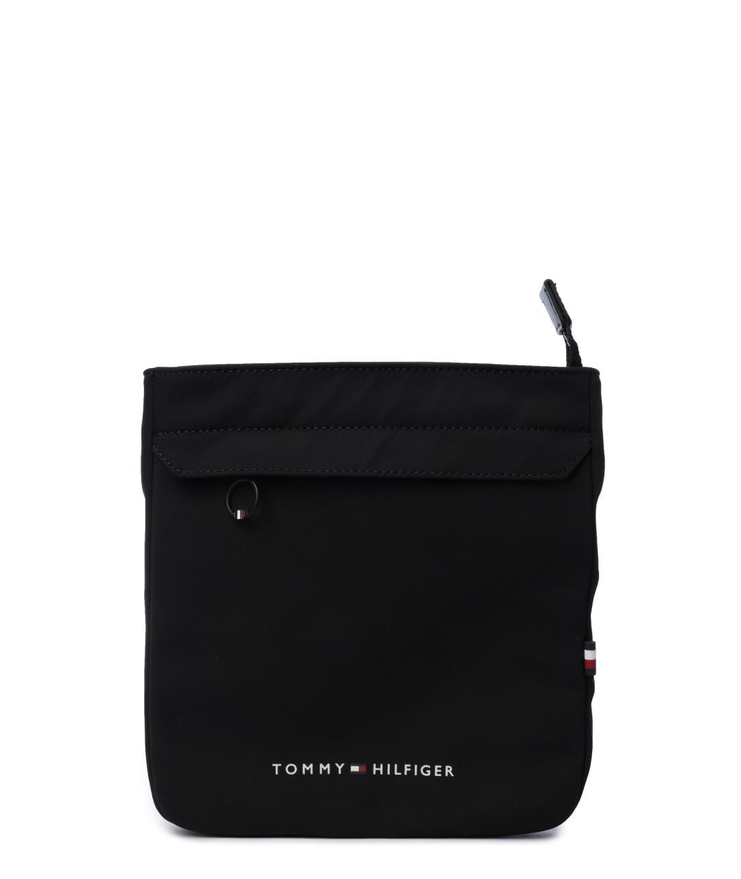 TOMMY HILFIGER Черная тканевая сумка на плечо, фото 2