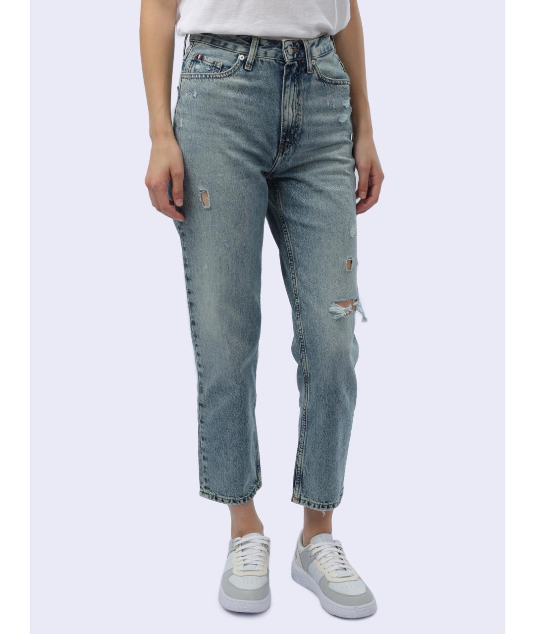 TOMMY HILFIGER Синие прямые джинсы, фото 3