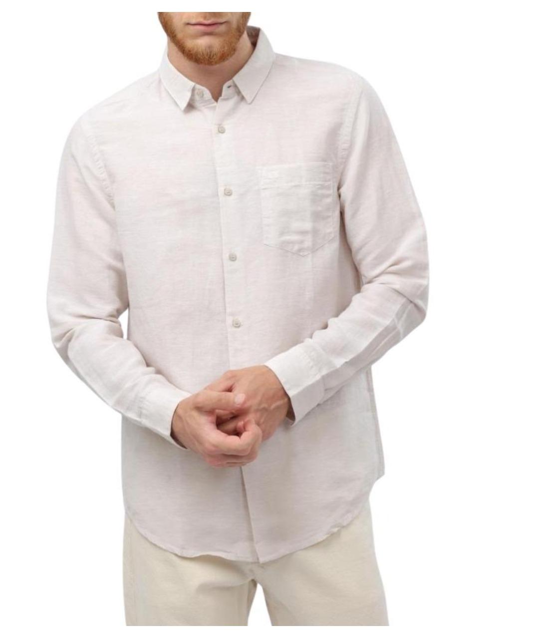 CALVIN KLEIN Бежевая кэжуал рубашка, фото 1