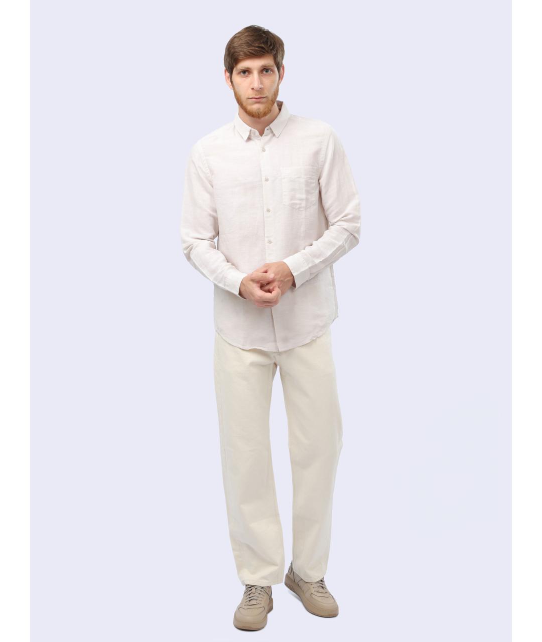 CALVIN KLEIN Бежевая кэжуал рубашка, фото 2