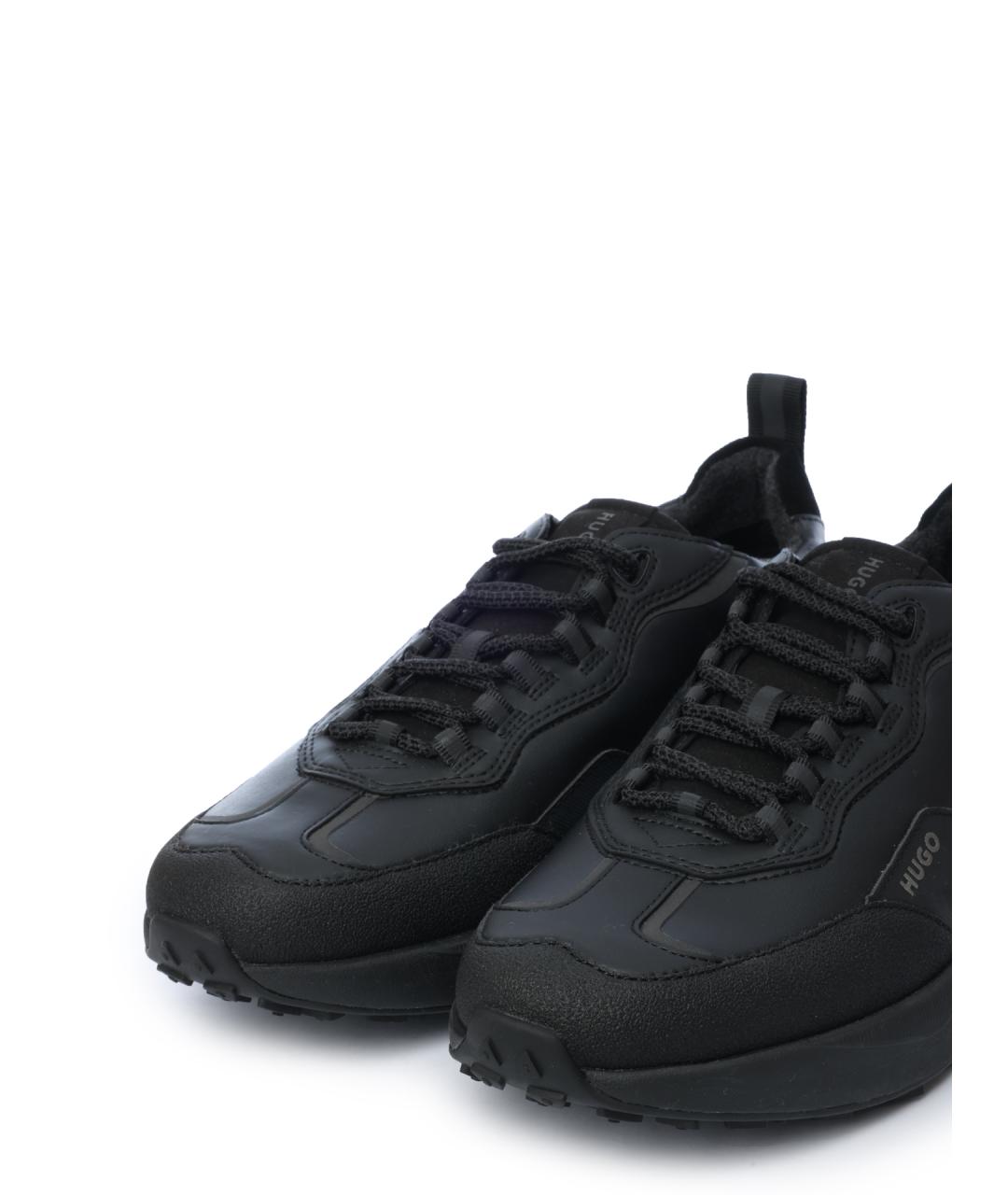 HUGO Черные низкие кроссовки / кеды, фото 6