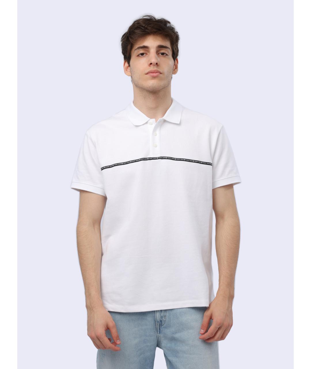 TOMMY HILFIGER Белая хлопковая футболка, фото 2