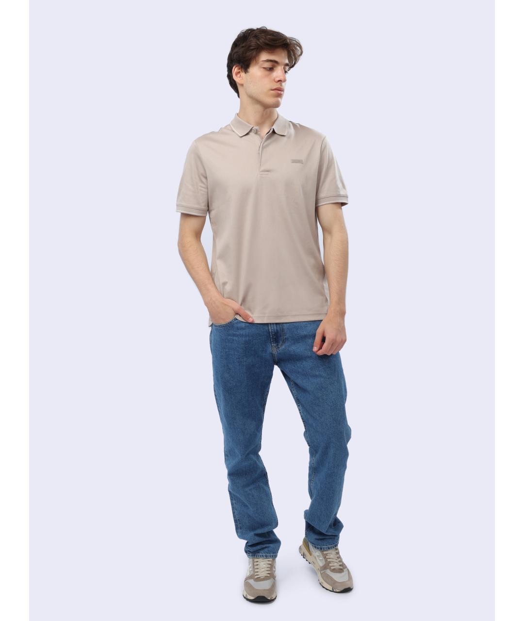 CALVIN KLEIN Серая хлопковая футболка, фото 5