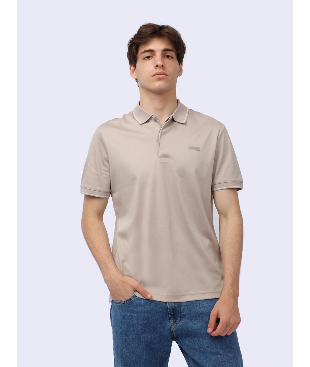 CALVIN KLEIN Серая хлопковая футболка, фото 3