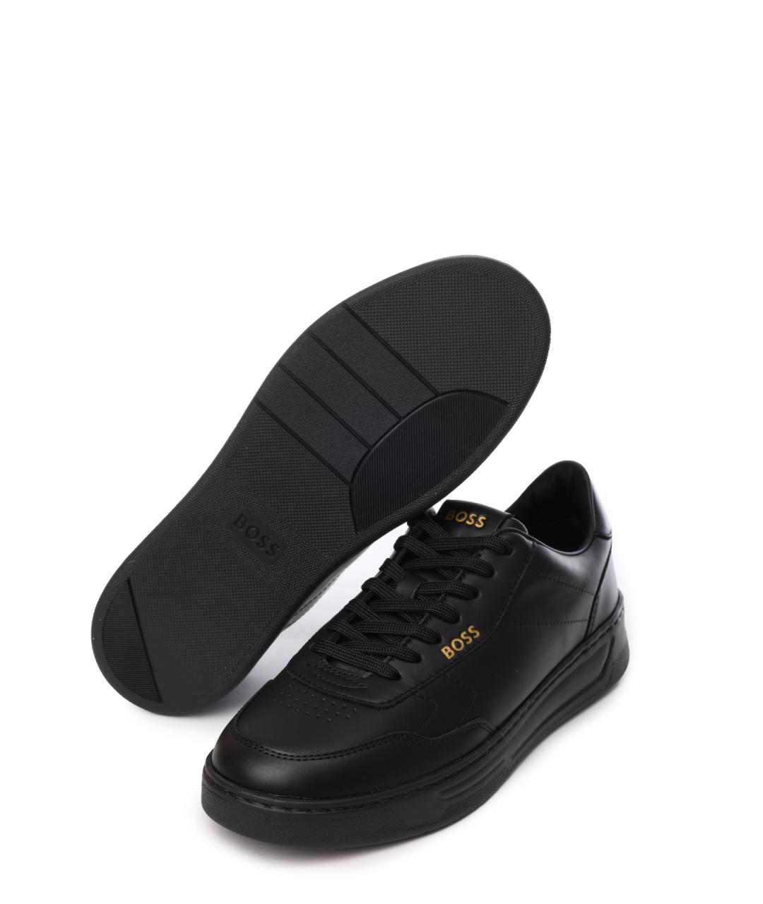 HUGO BOSS Черные низкие кроссовки / кеды, фото 4
