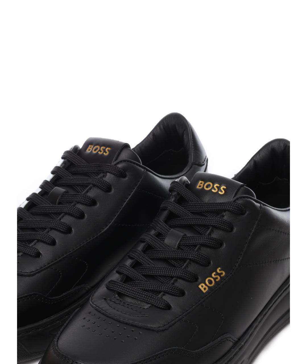 HUGO BOSS Черные низкие кроссовки / кеды, фото 6