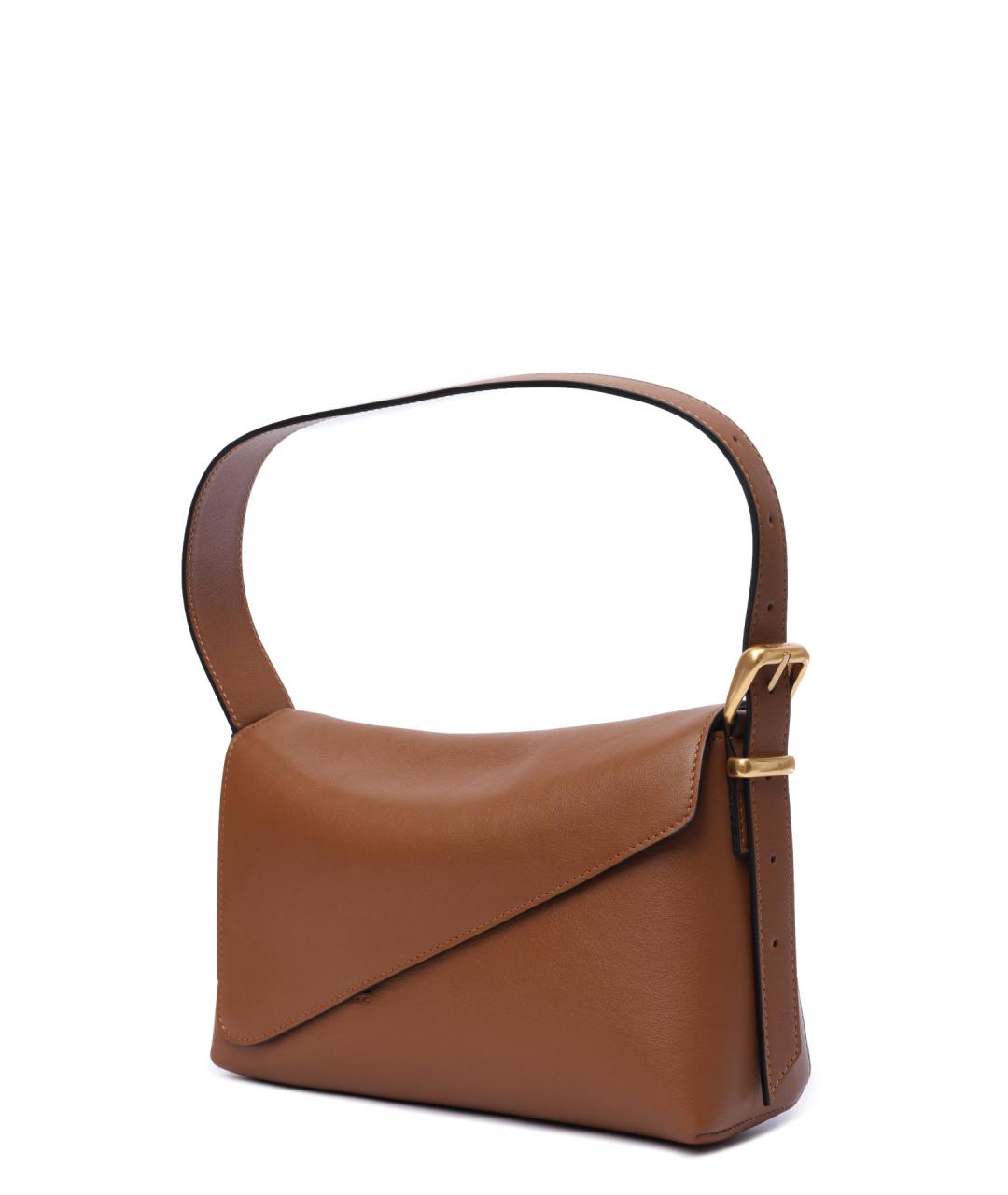 WANDLER Коричневая кожаная сумка через плечо, фото 3