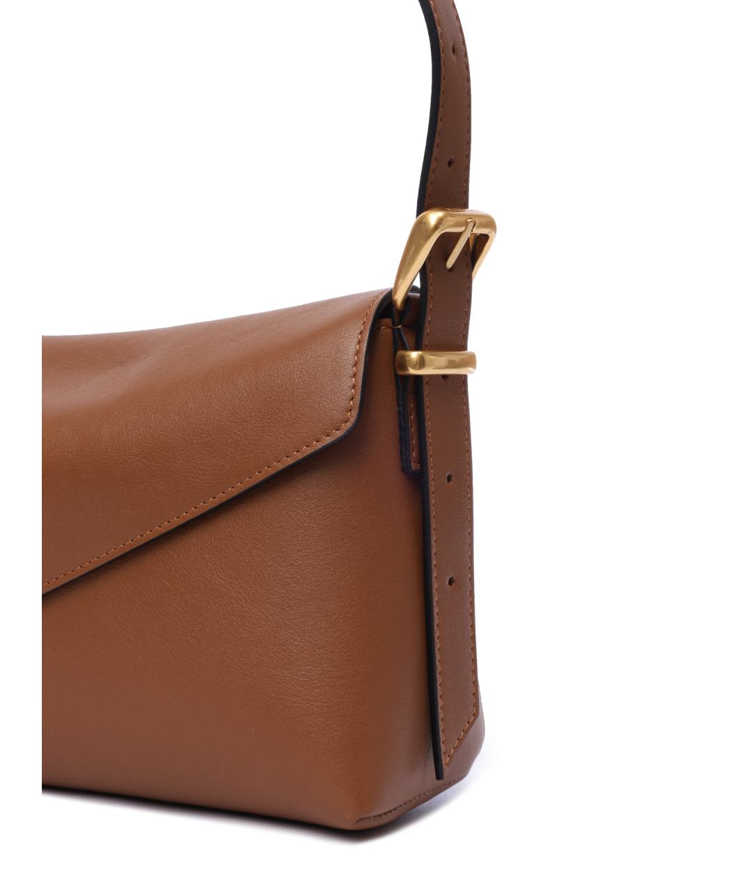 WANDLER Коричневая кожаная сумка через плечо, фото 5