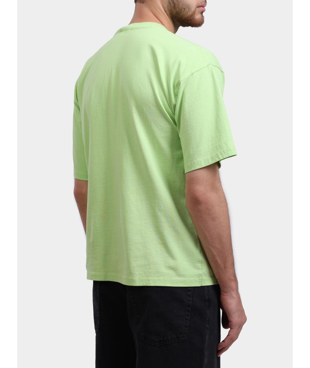 DIESEL Зеленая хлопковая футболка, фото 5