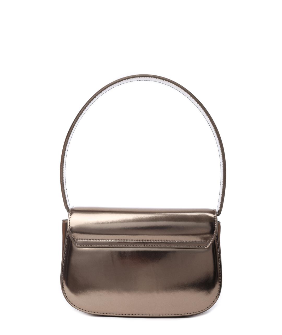 DIESEL Коричневая кожаная сумка через плечо, фото 3