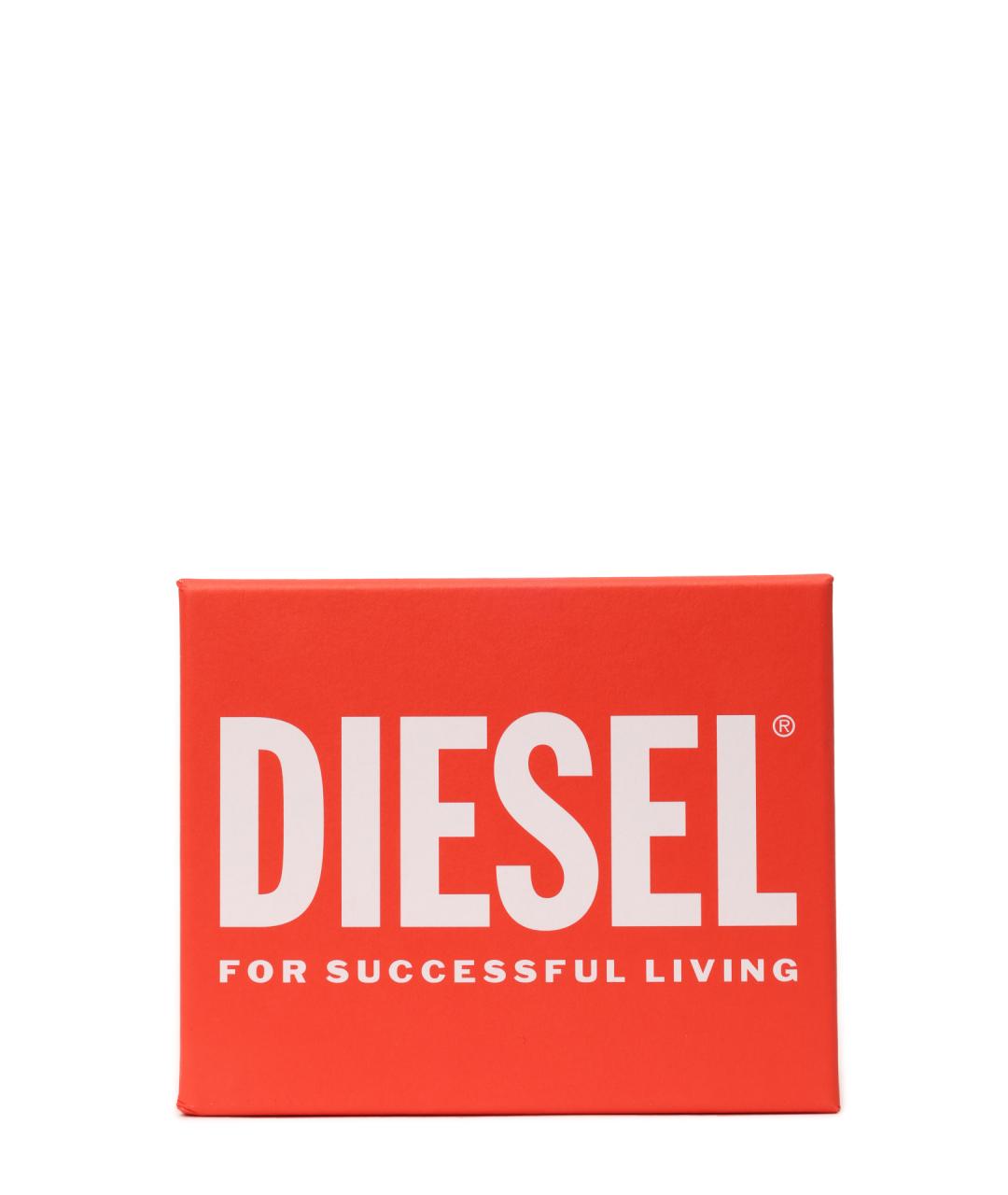 DIESEL Черный кожаный кошелек, фото 5