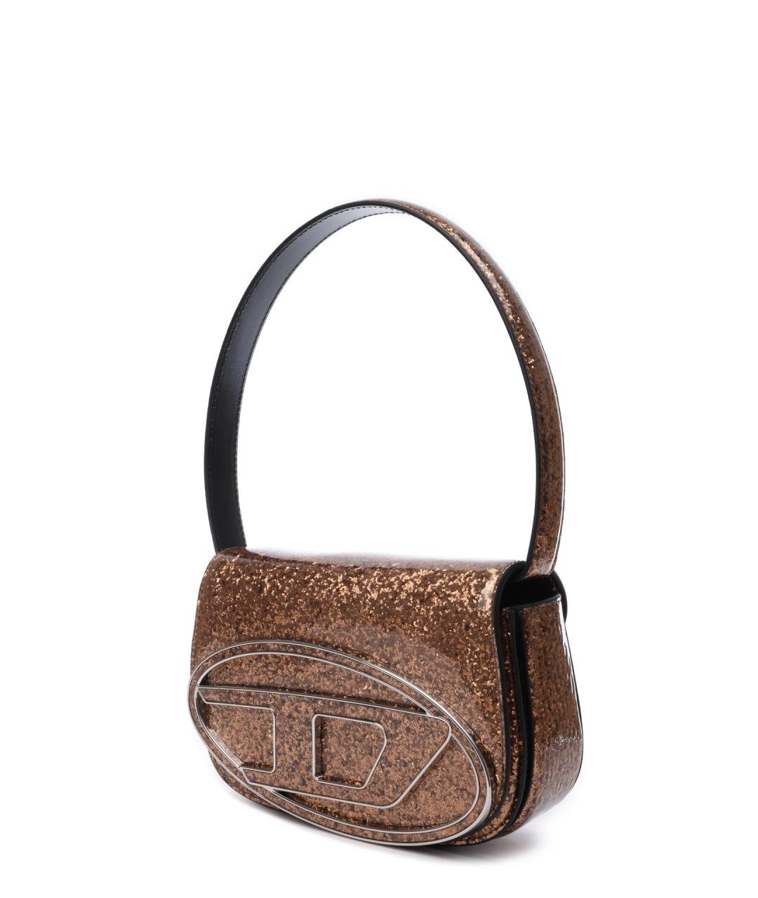 DIESEL Золотая сумка через плечо, фото 2