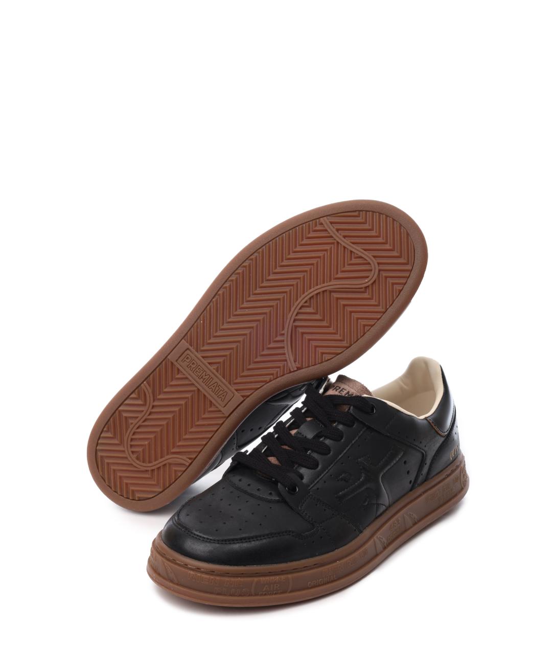 PREMIATA Черные низкие кроссовки / кеды, фото 4