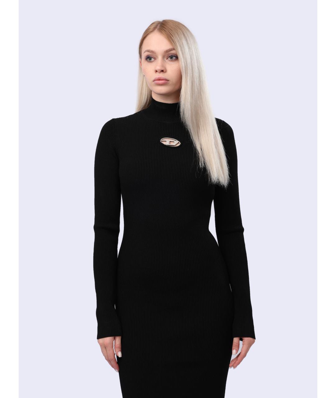 DIESEL Черное повседневное платье, фото 2