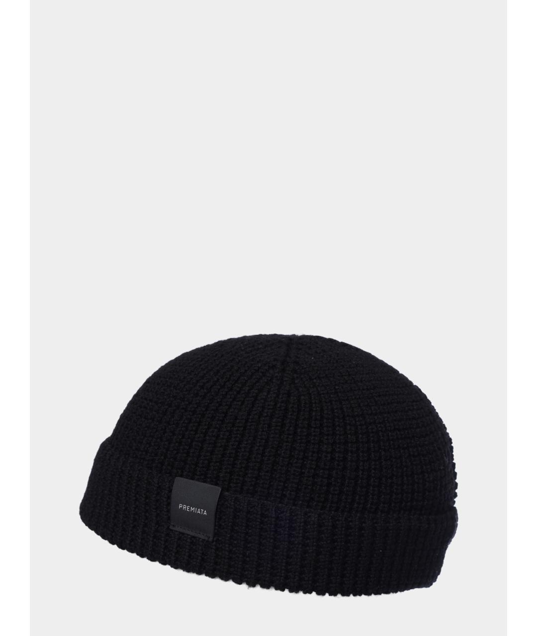 PREMIATA Черная шерстяная шапка, фото 3