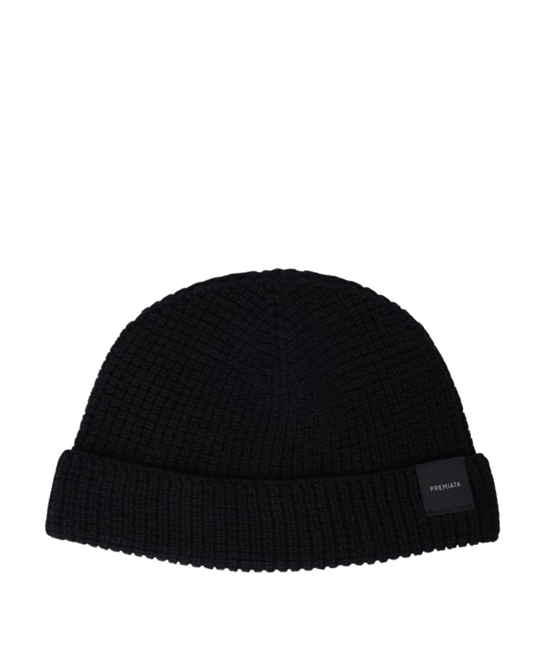 PREMIATA Черная шерстяная шапка, фото 1