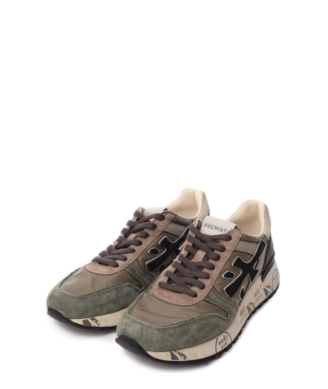 PREMIATA Хаки низкие кроссовки / кеды, фото 2