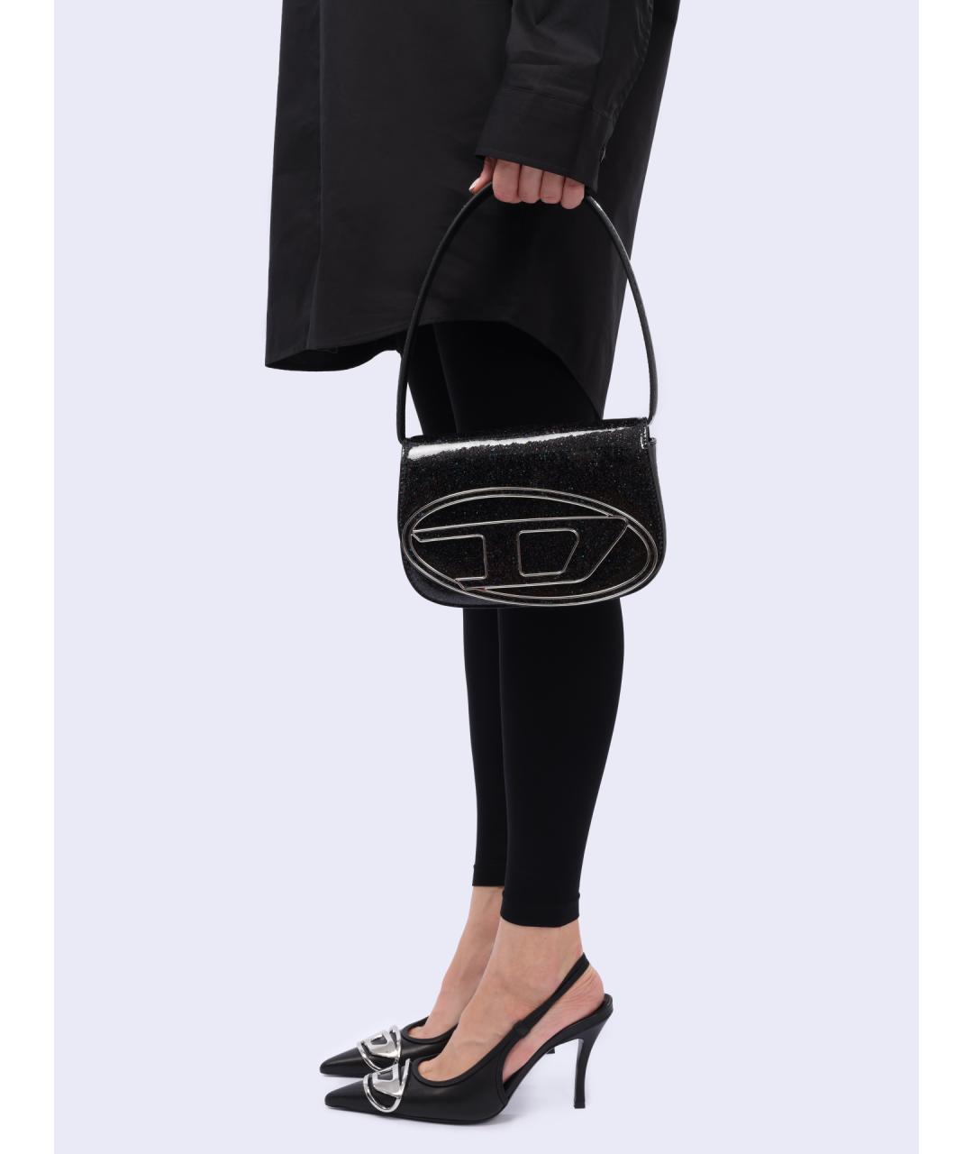 DIESEL Черная сумка через плечо, фото 2