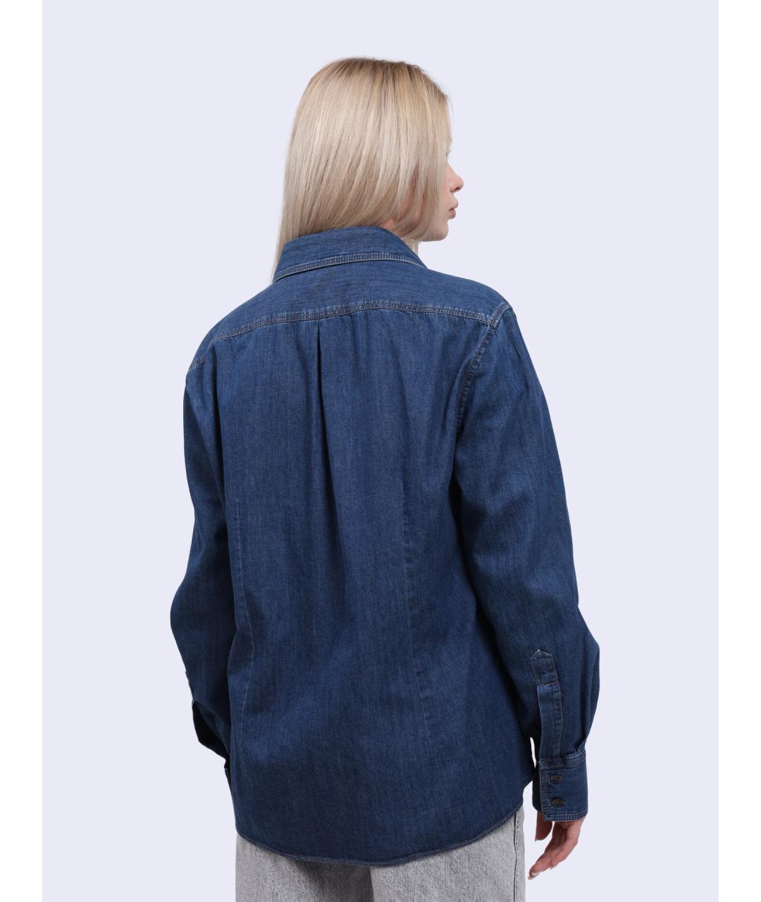 BRUNELLO CUCINELLI Синяя рубашка, фото 5