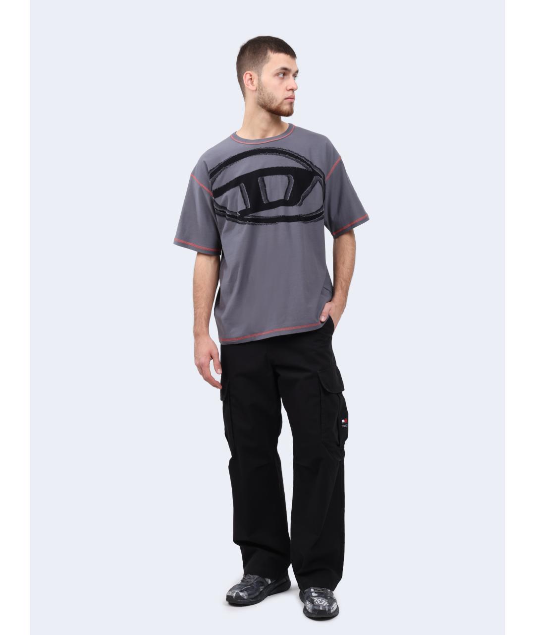 DIESEL Хлопковая футболка, фото 2