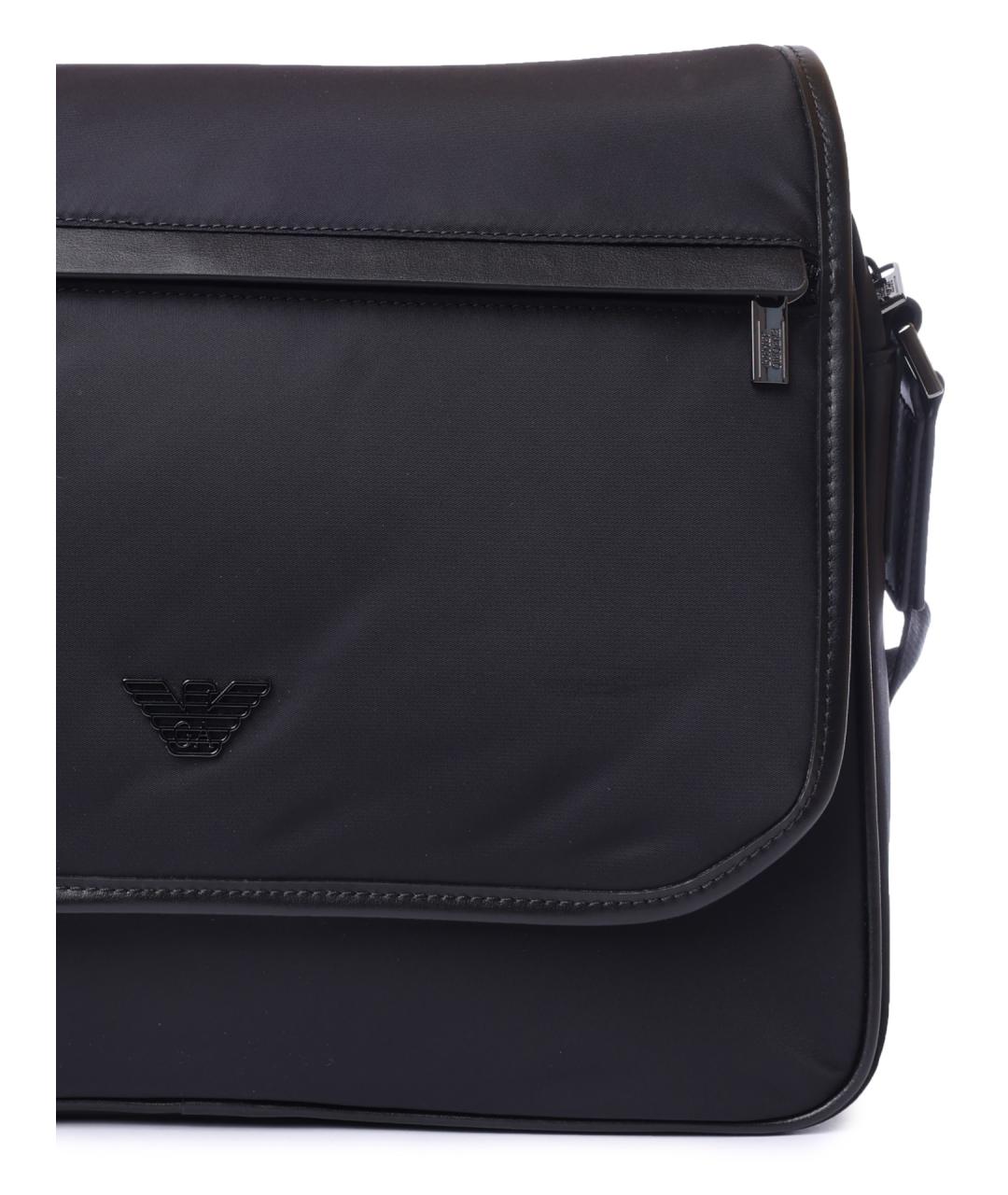 EMPORIO ARMANI Черная сумка на плечо, фото 3