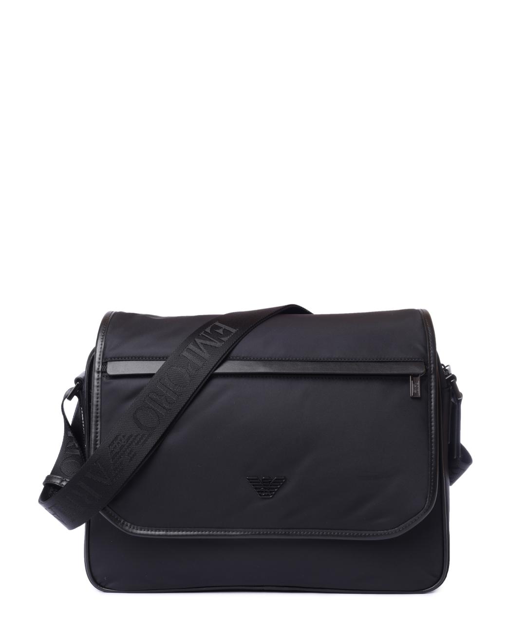 EMPORIO ARMANI Черная сумка на плечо, фото 1