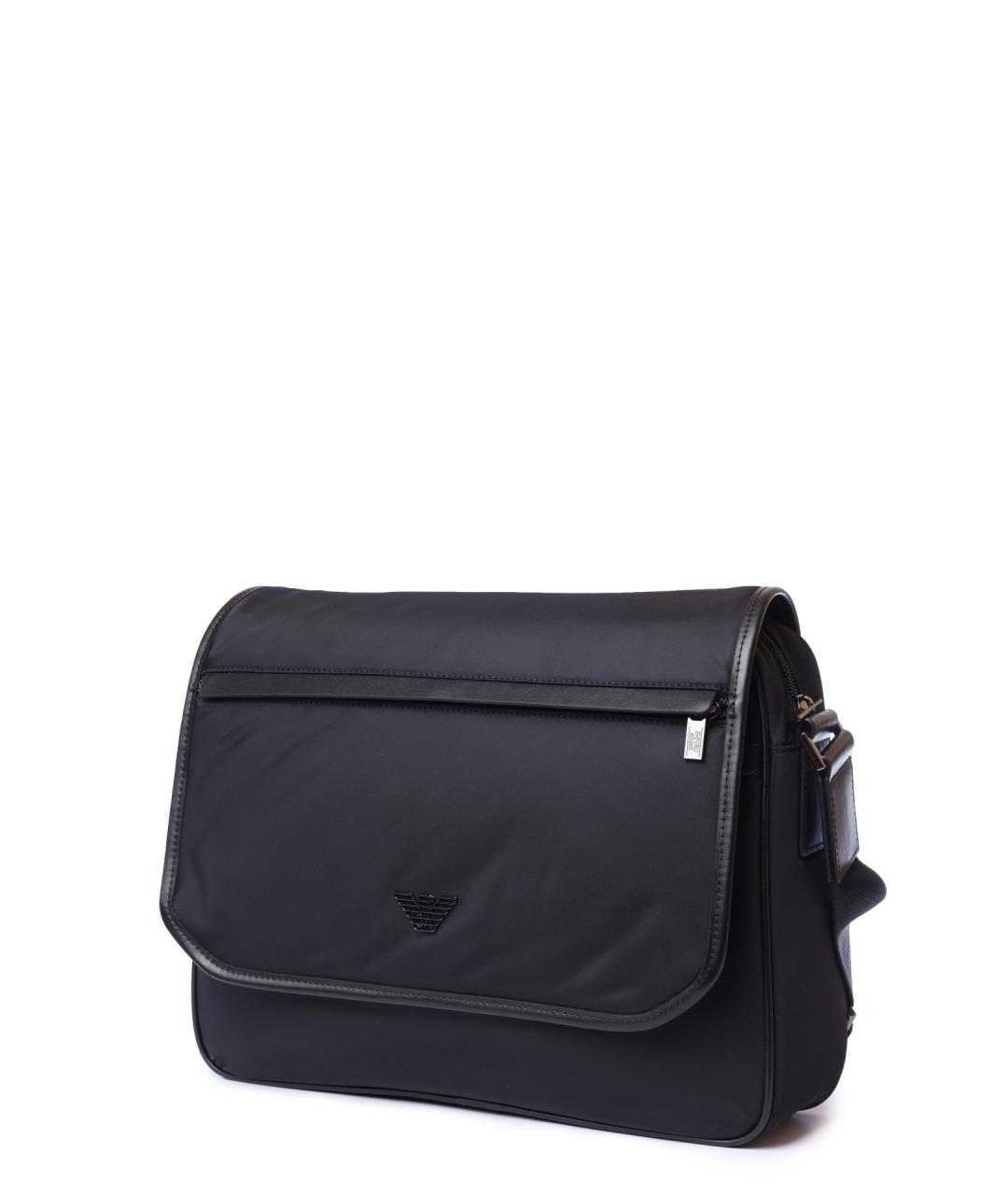 EMPORIO ARMANI Черная сумка на плечо, фото 2