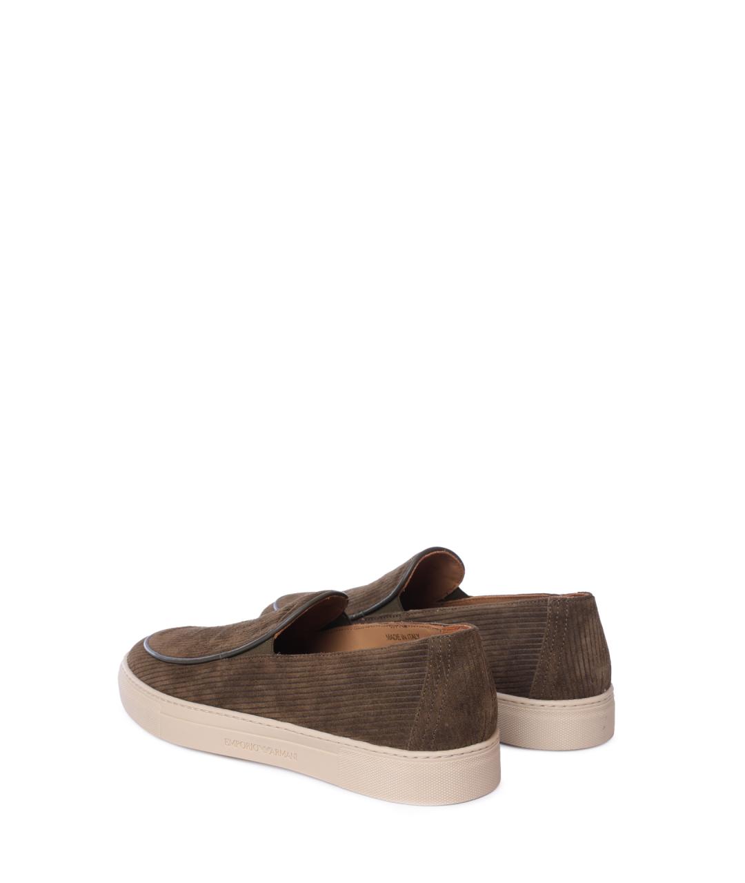 EMPORIO ARMANI Коричневые лоферы, фото 5