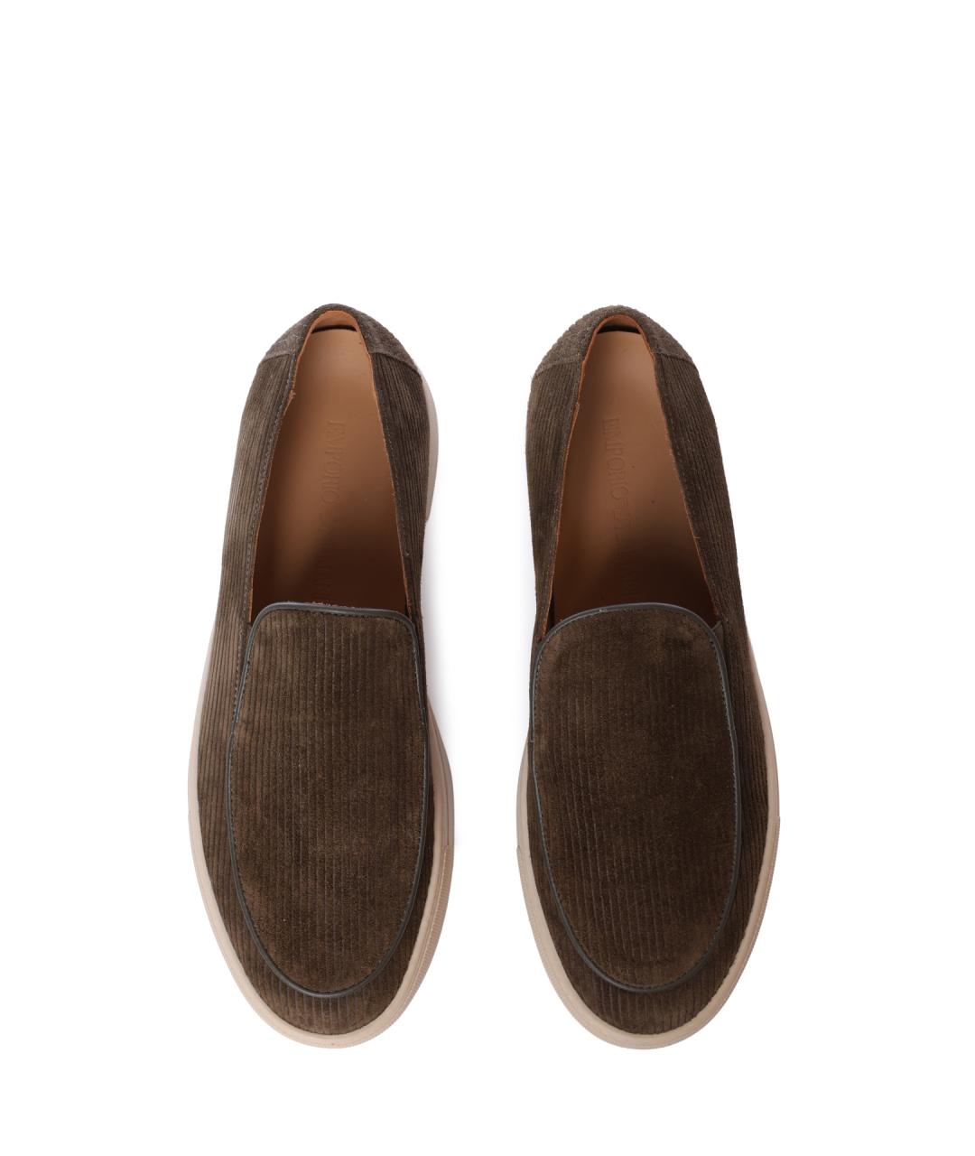 EMPORIO ARMANI Коричневые лоферы, фото 3