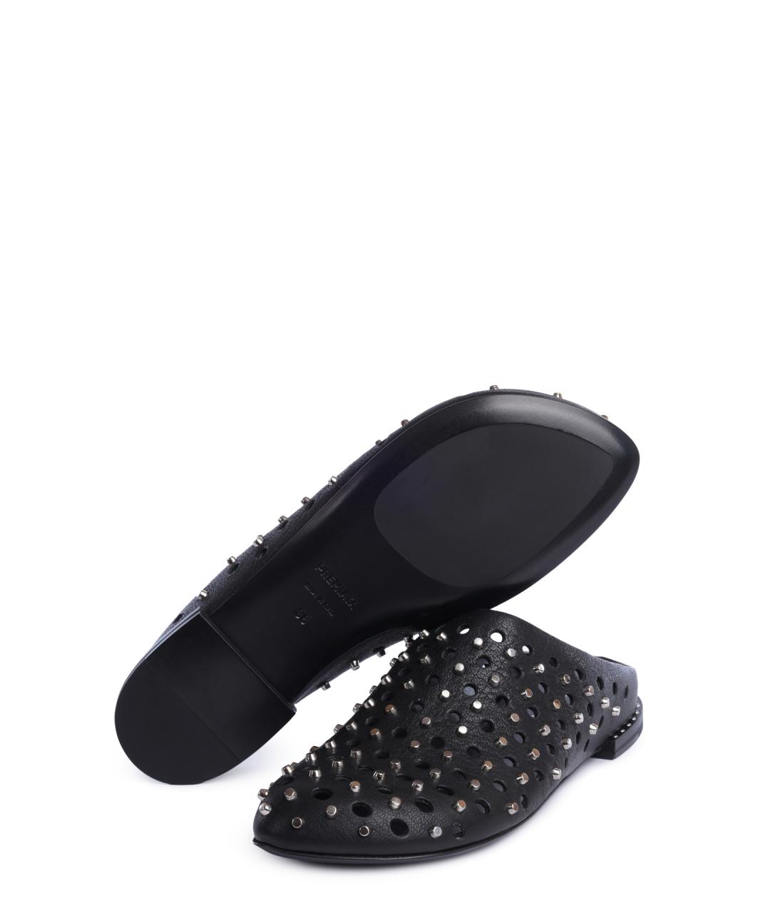 PREMIATA Черные кожаные сабо, фото 4