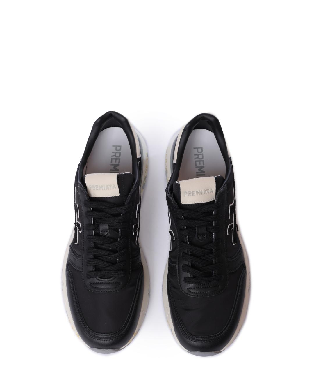 PREMIATA Черные низкие кроссовки / кеды, фото 3