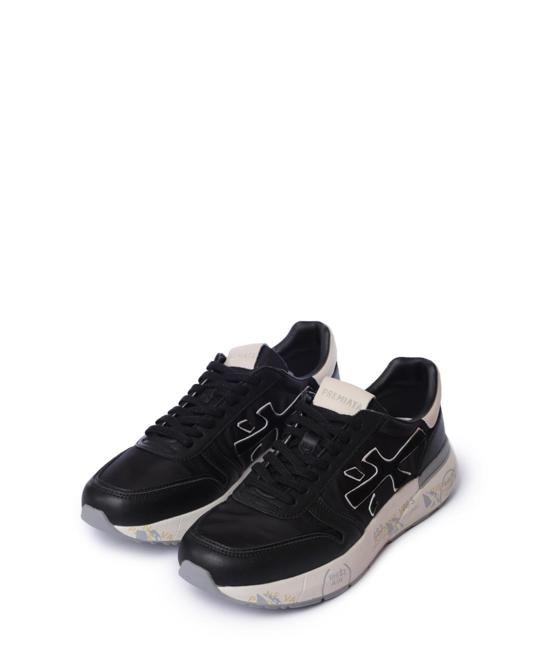 PREMIATA Черные низкие кроссовки / кеды, фото 2