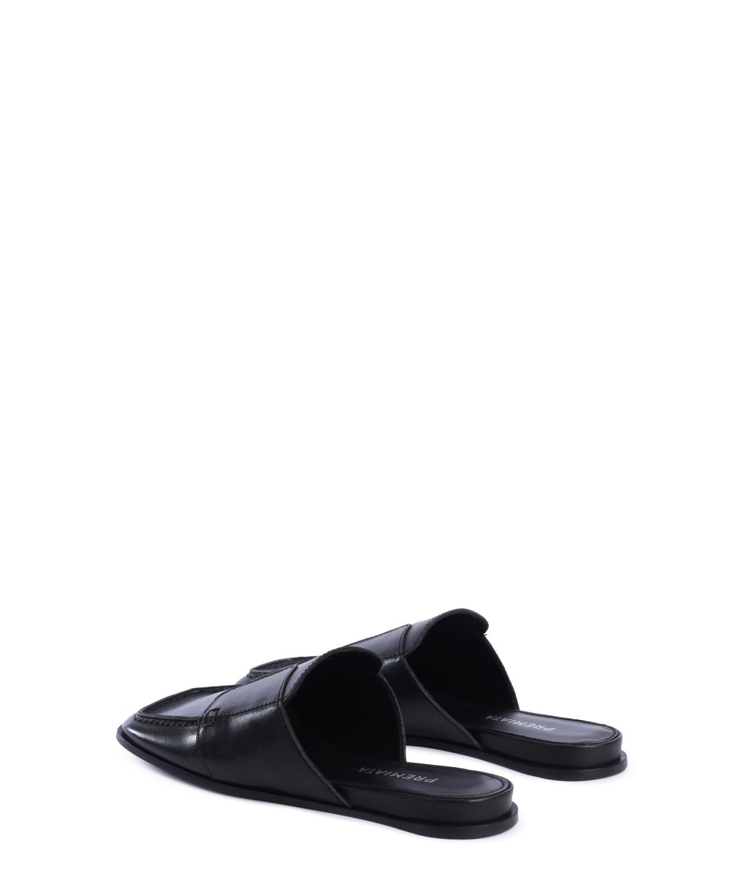 PREMIATA Черные кожаные сабо, фото 4