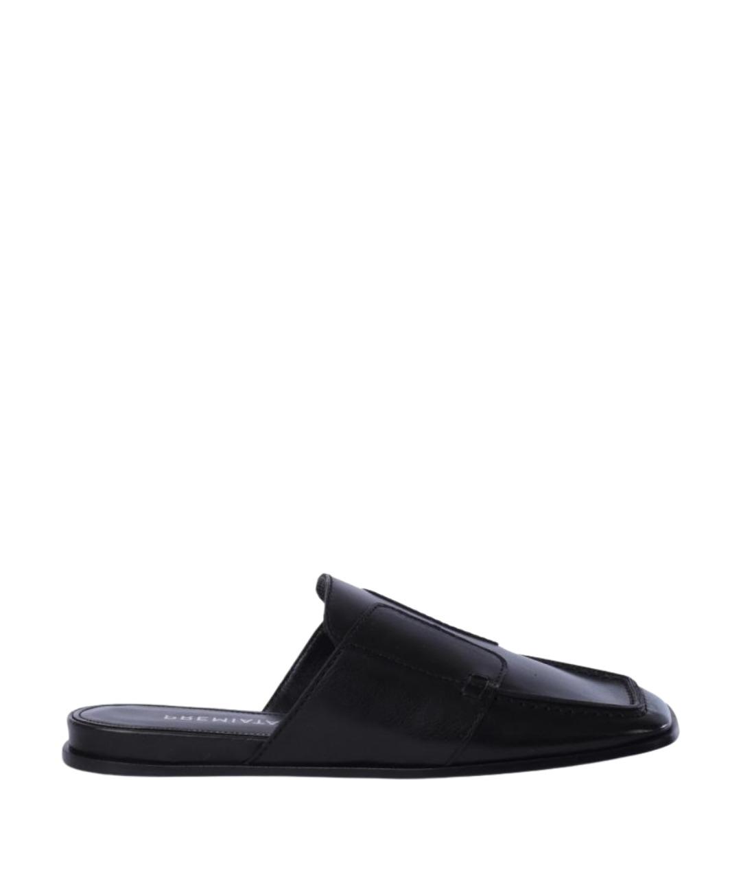 PREMIATA Черные кожаные сабо, фото 1