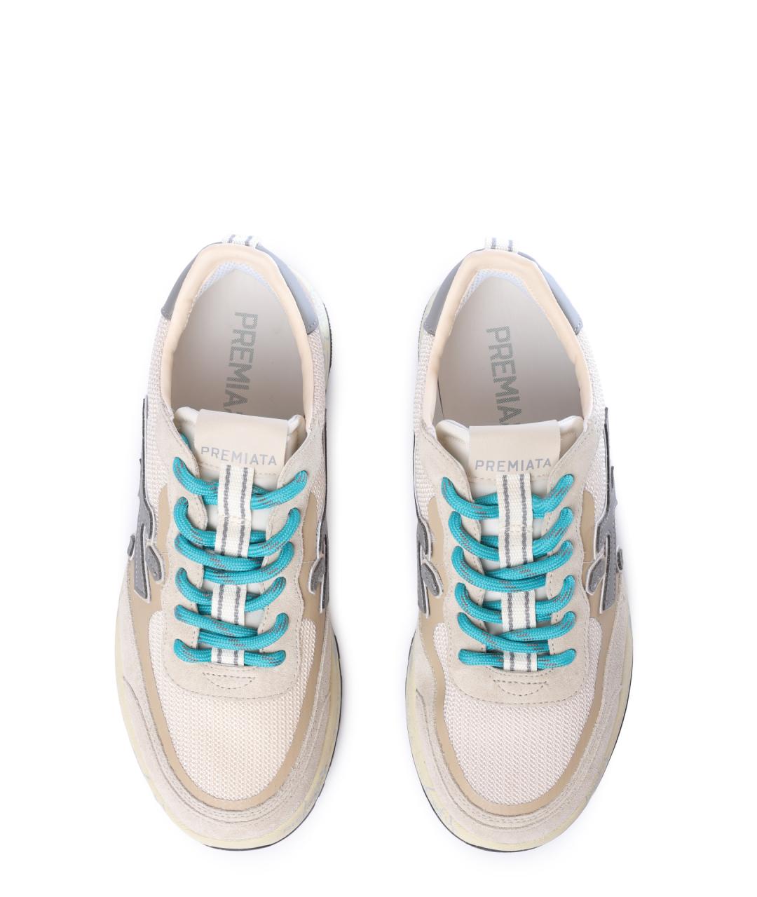 PREMIATA Бежевые низкие кроссовки / кеды, фото 3