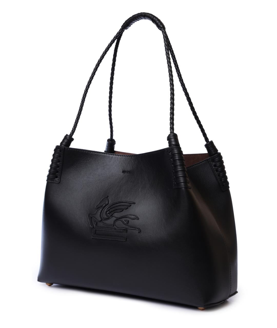 ETRO Черная кожаная сумка через плечо, фото 3