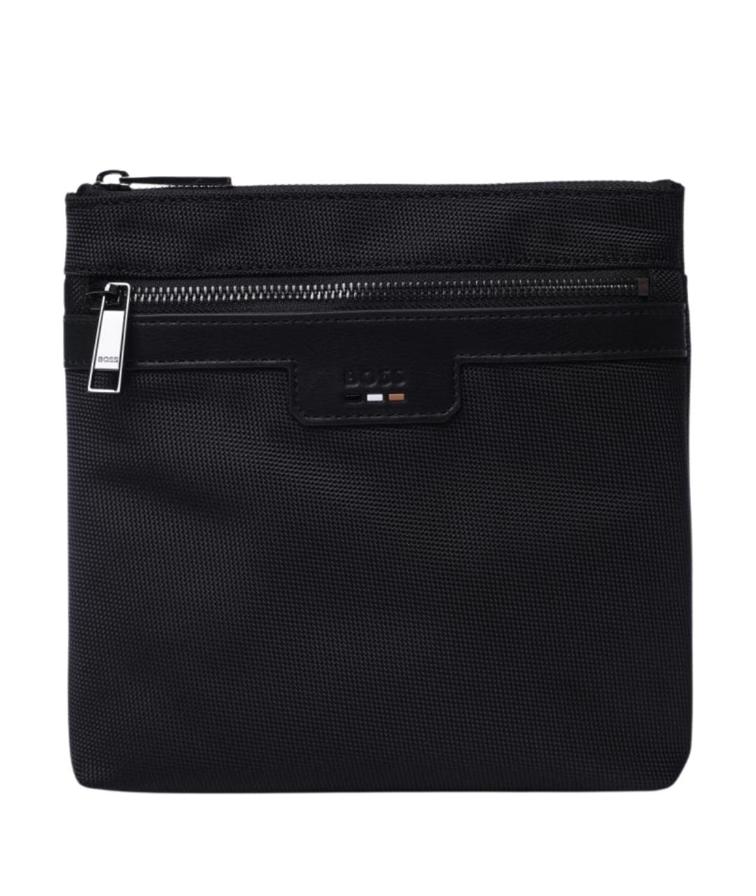 HUGO BOSS Черная тканевая сумка на плечо, фото 1