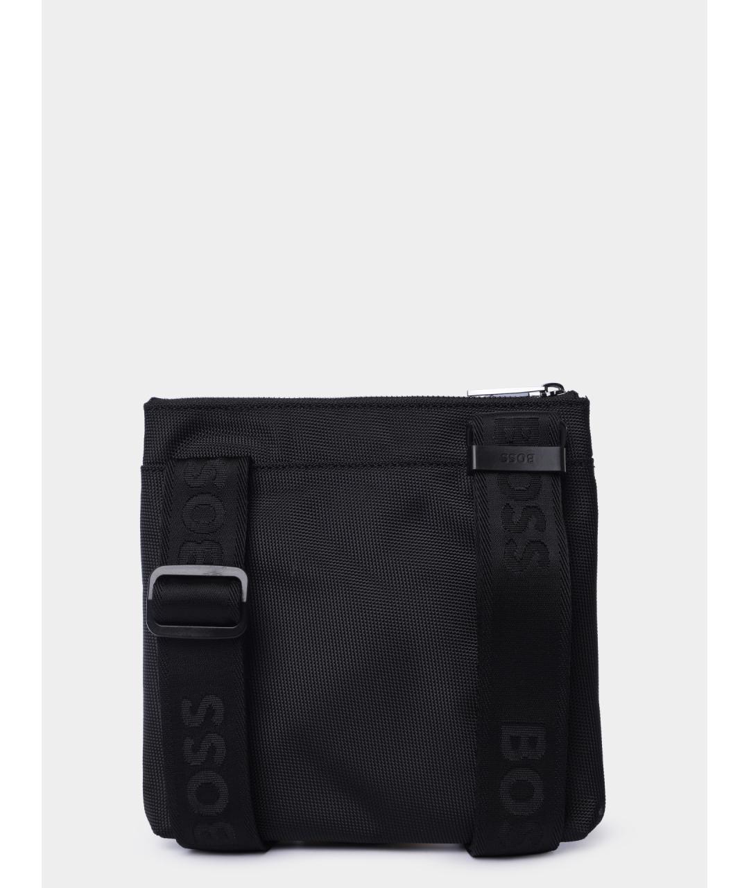 HUGO BOSS Черная тканевая сумка на плечо, фото 5