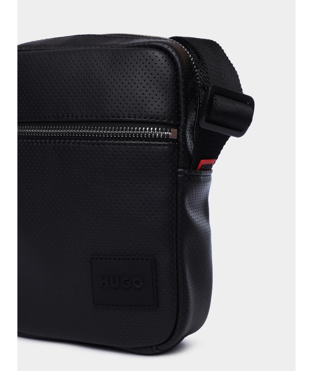 HUGO Черная сумка на плечо, фото 4