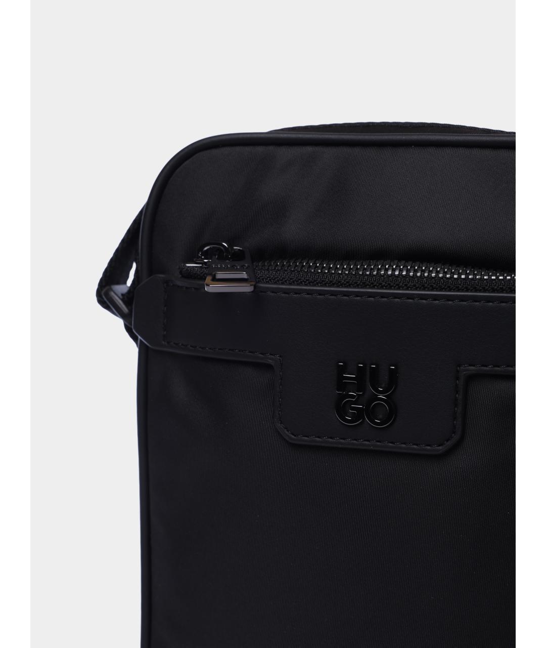 HUGO Черная сумка на плечо, фото 4