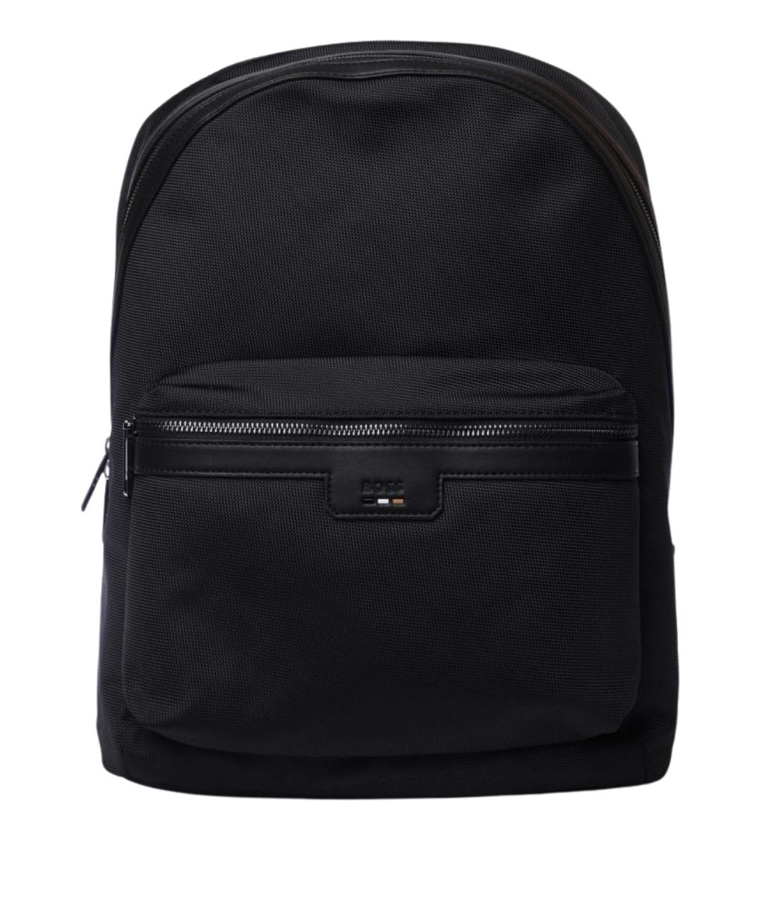 HUGO BOSS Черный тканевый рюкзак, фото 1