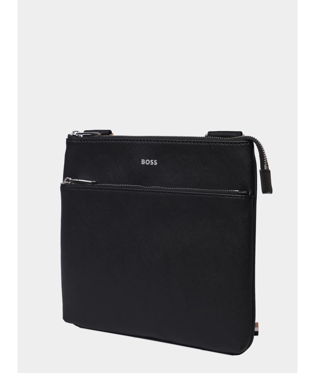 HUGO BOSS Кожаная сумка на плечо, фото 2