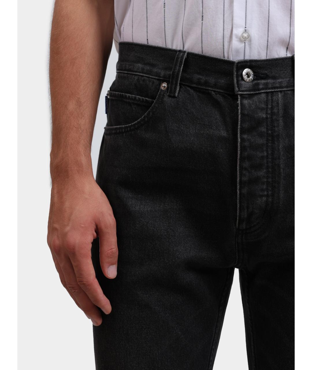 HUGO Черные прямые джинсы, фото 3