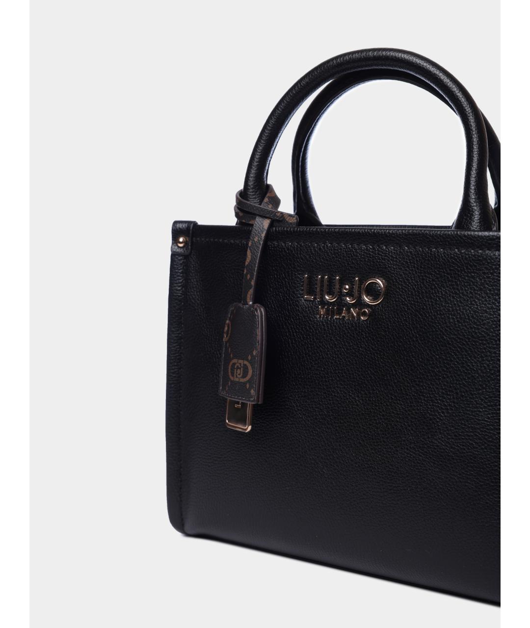 LIU JO Черная сумка тоут, фото 4